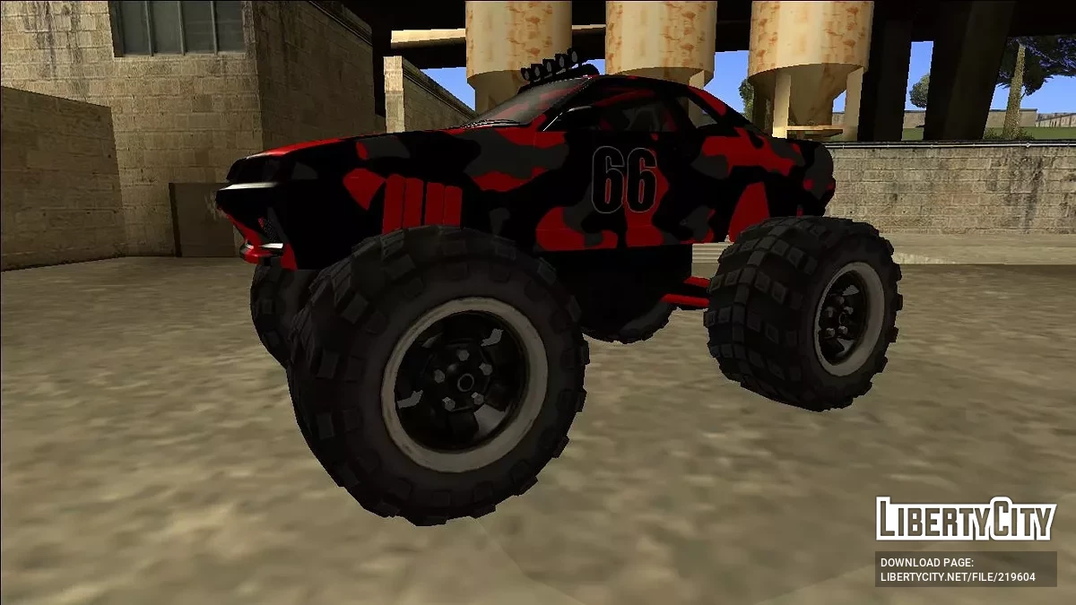 Nissan Skyline R32 Monster Truck Camo / GTA San Andreas