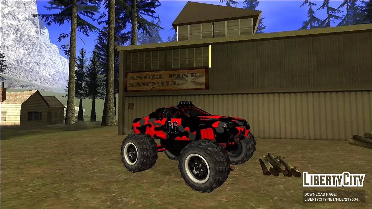 Nissan Skyline R32 Monster Truck Camo / GTA San Andreas