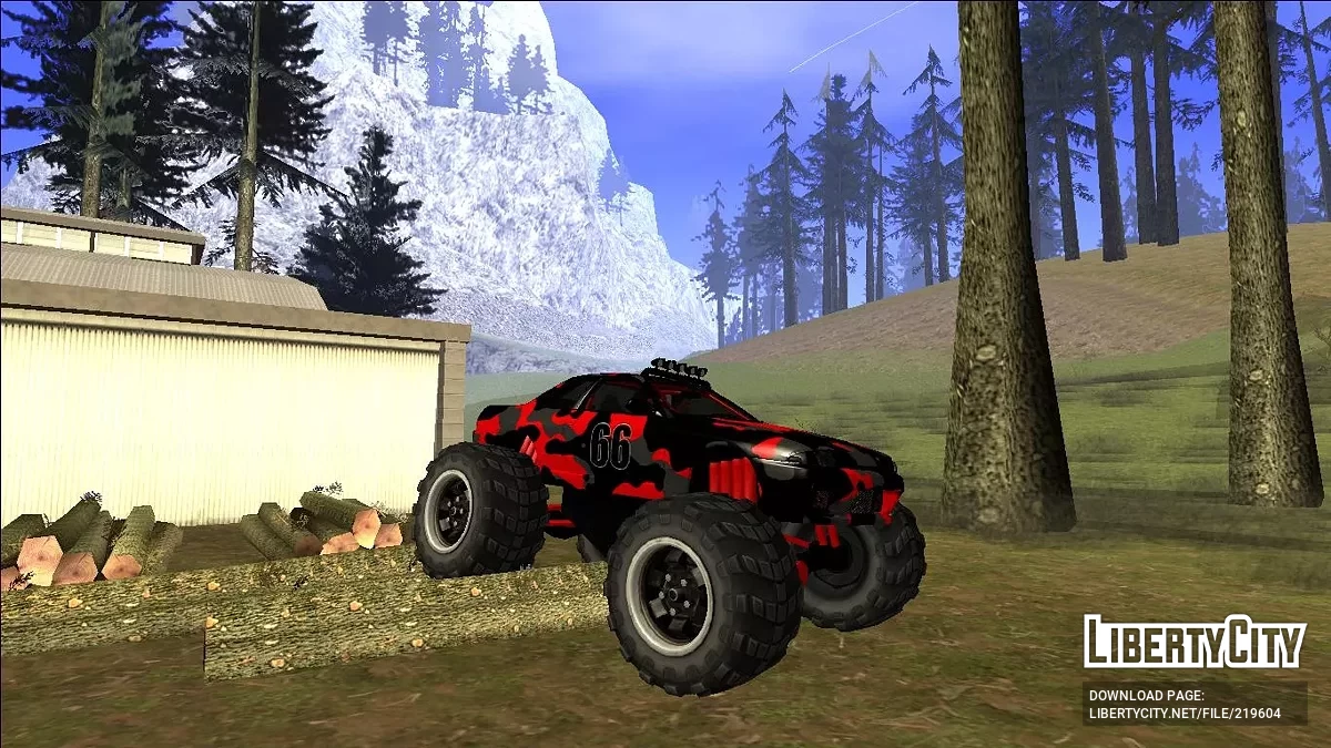 Nissan Skyline R32 Monster Truck Camo / GTA San Andreas