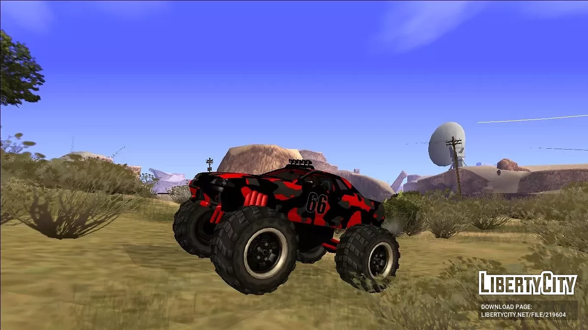 Nissan Skyline R32 Monster Truck Camo / GTA San Andreas