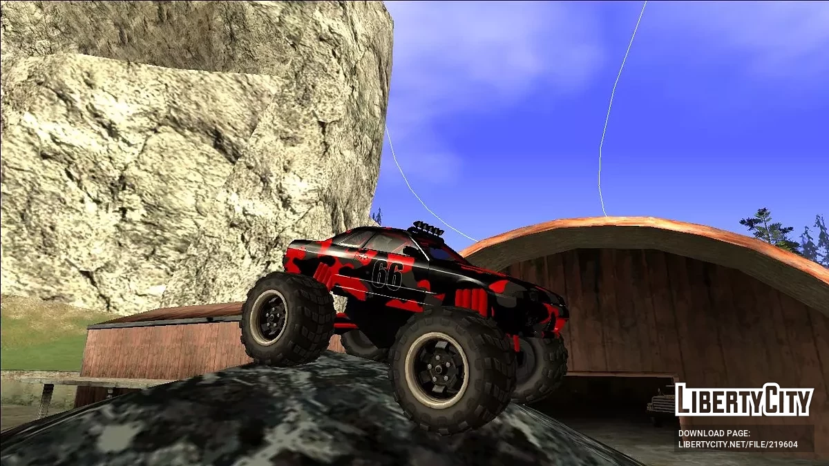 Nissan Skyline R32 Monster Truck Camo / GTA San Andreas