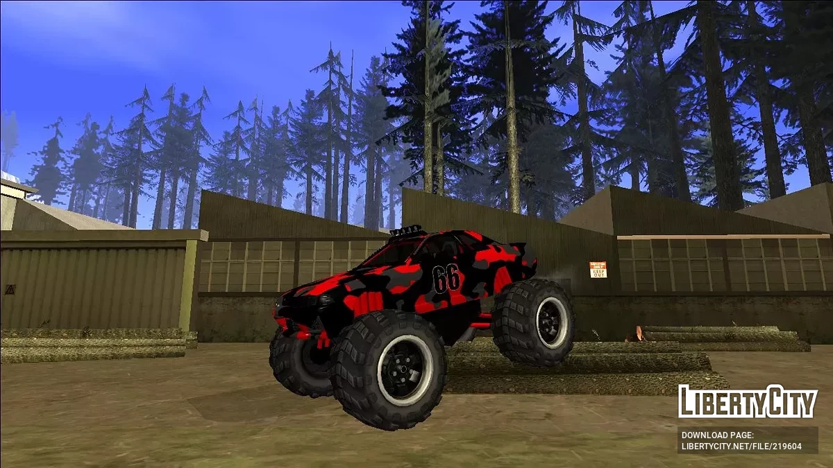 Nissan Skyline R32 Monster Truck Camo / GTA San Andreas