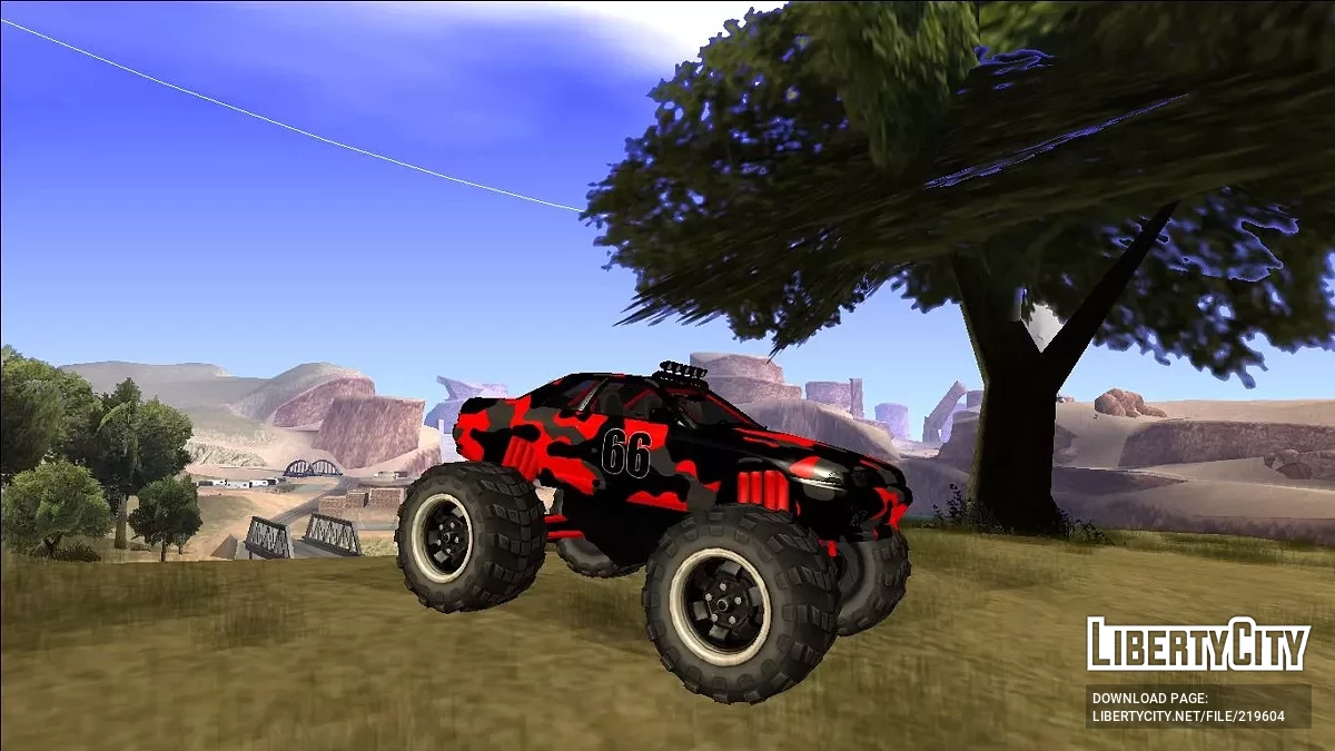 Nissan Skyline R32 Monster Truck Camo / GTA San Andreas
