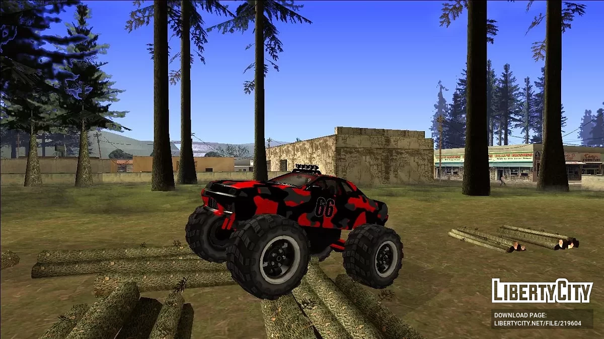 Nissan Skyline R32 Monster Truck Camo / GTA San Andreas