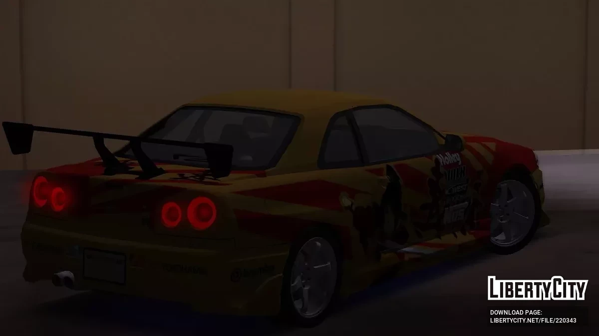 Nissan Skyline R34 GT-R Street Racing Syndicate / GTA San Andreas
