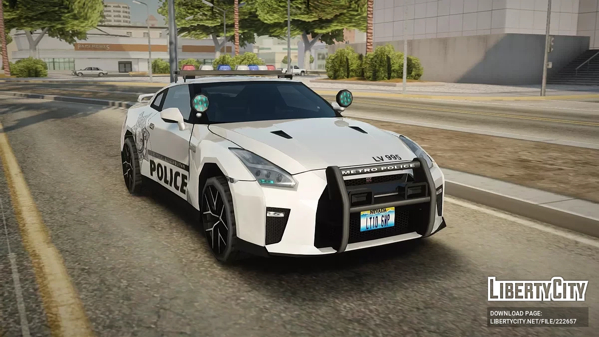Nissan GT-R R35 HSU LVMPD Marked [AVS] / GTA San Andreas