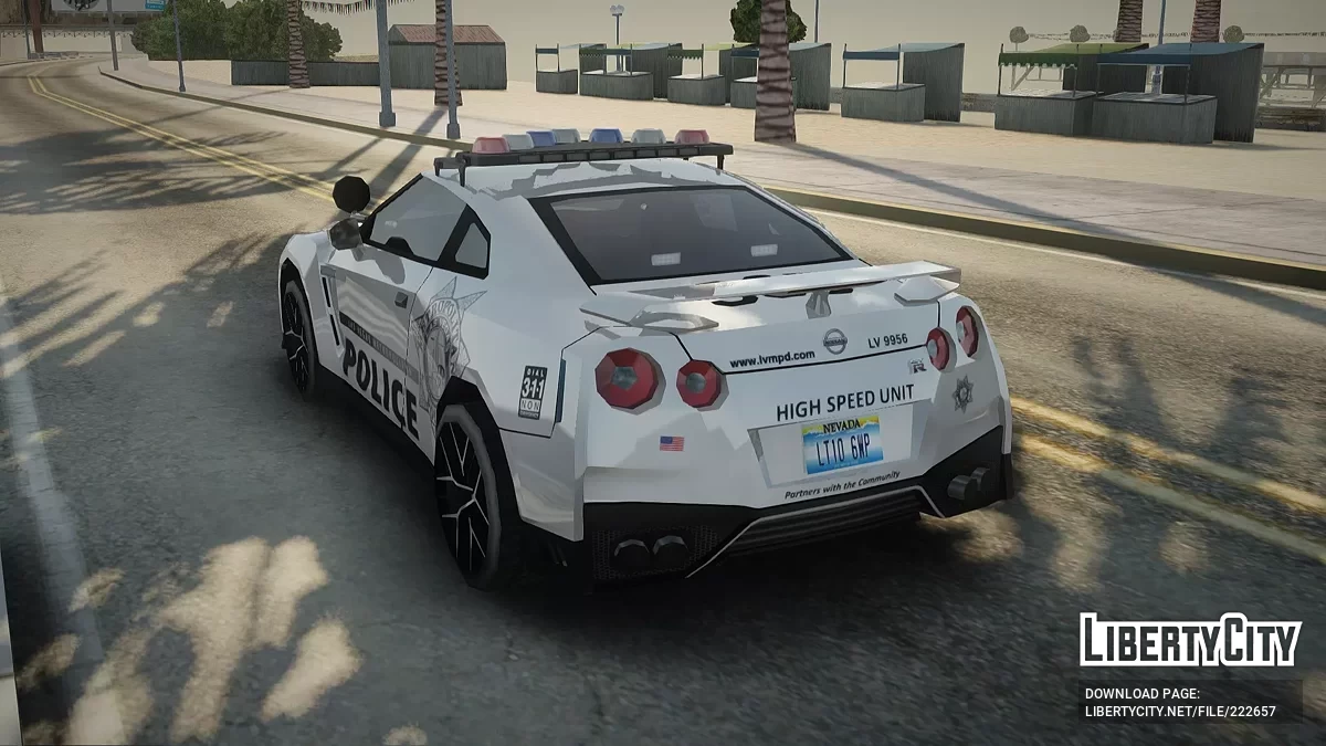 Nissan GT-R R35 HSU LVMPD Marked [AVS] / GTA San Andreas