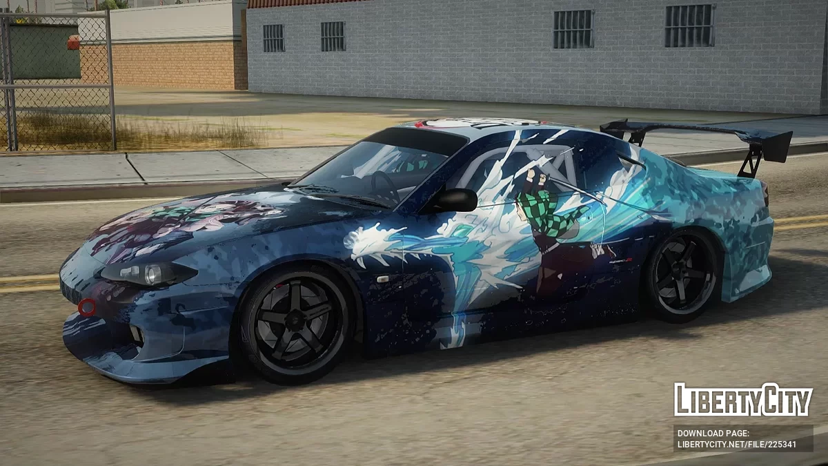 Nissan Silvia S15 Kimetsu no Yaiba Paintjob / GTA San Andreas
