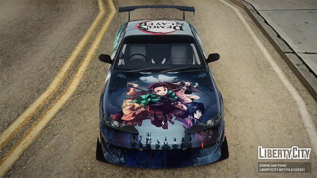 Nissan Silvia S15 Kimetsu no Yaiba Paintjob / GTA San Andreas