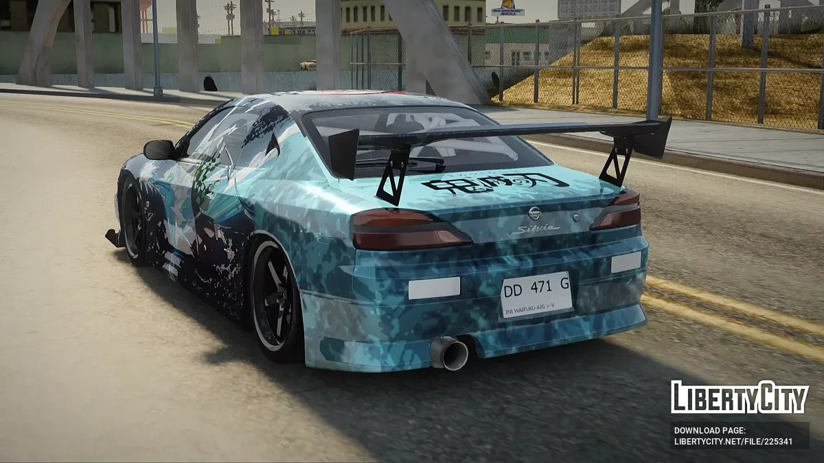 Nissan Silvia S15 Kimetsu no Yaiba Paintjob / GTA San Andreas