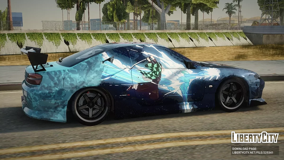 Nissan Silvia S15 Kimetsu no Yaiba Paintjob / GTA San Andreas