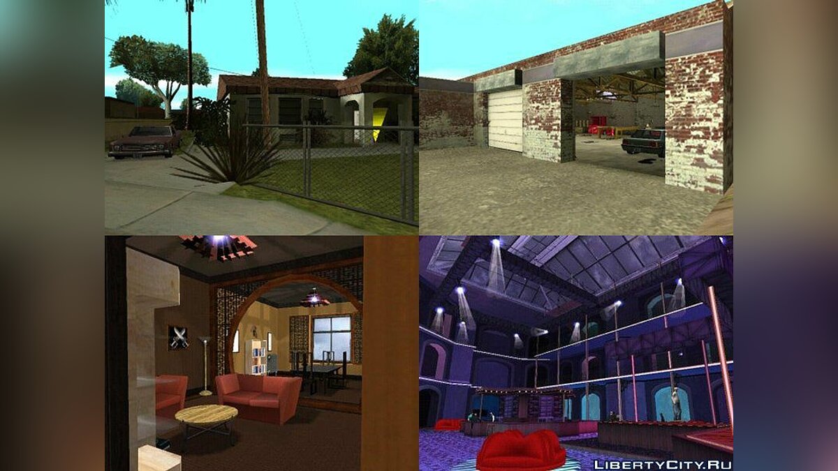 GTA SA Enterable Buildings Mod для GTA San Andreas - Картинка #1