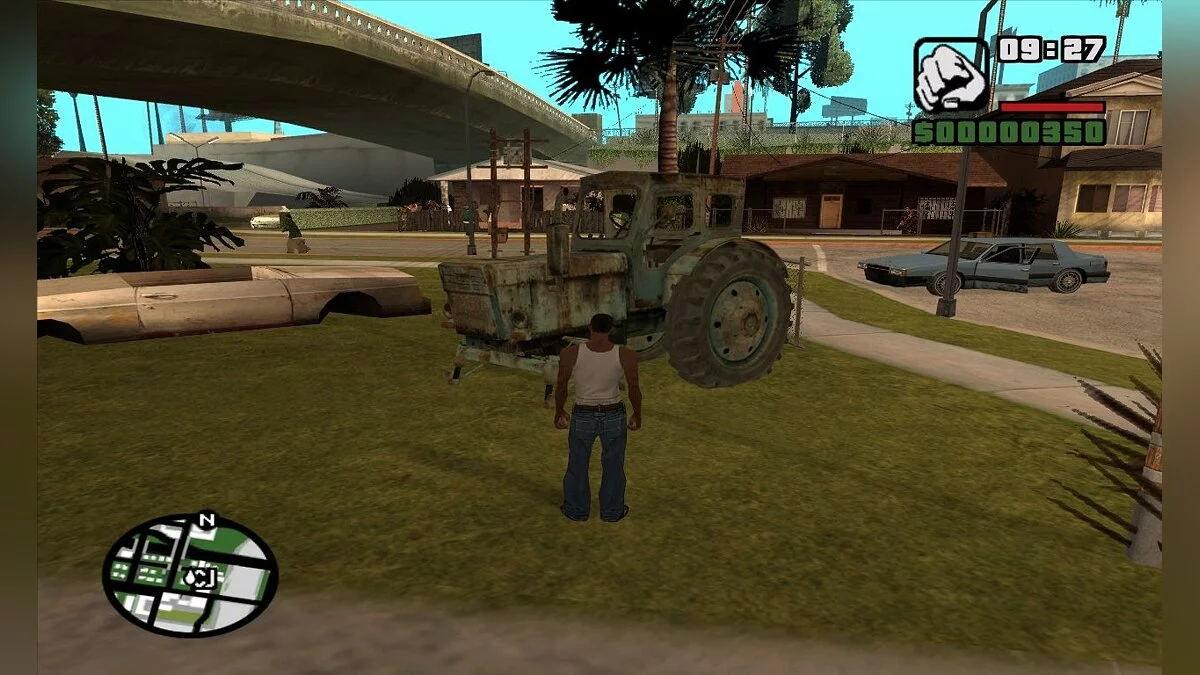 Разобранный трактор / GTA San Andreas