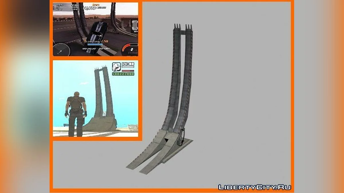Трамплин из Crashday-demo / GTA San Andreas
