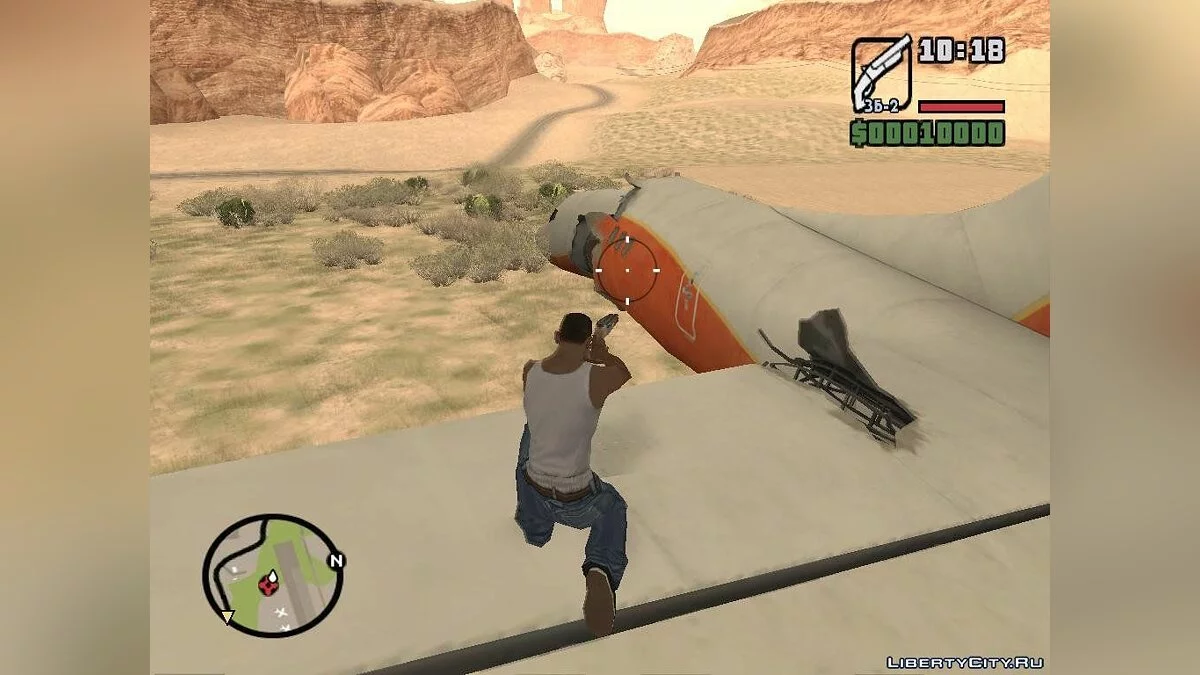Разрушенный самолет из Left 4 Dead  / GTA San Andreas