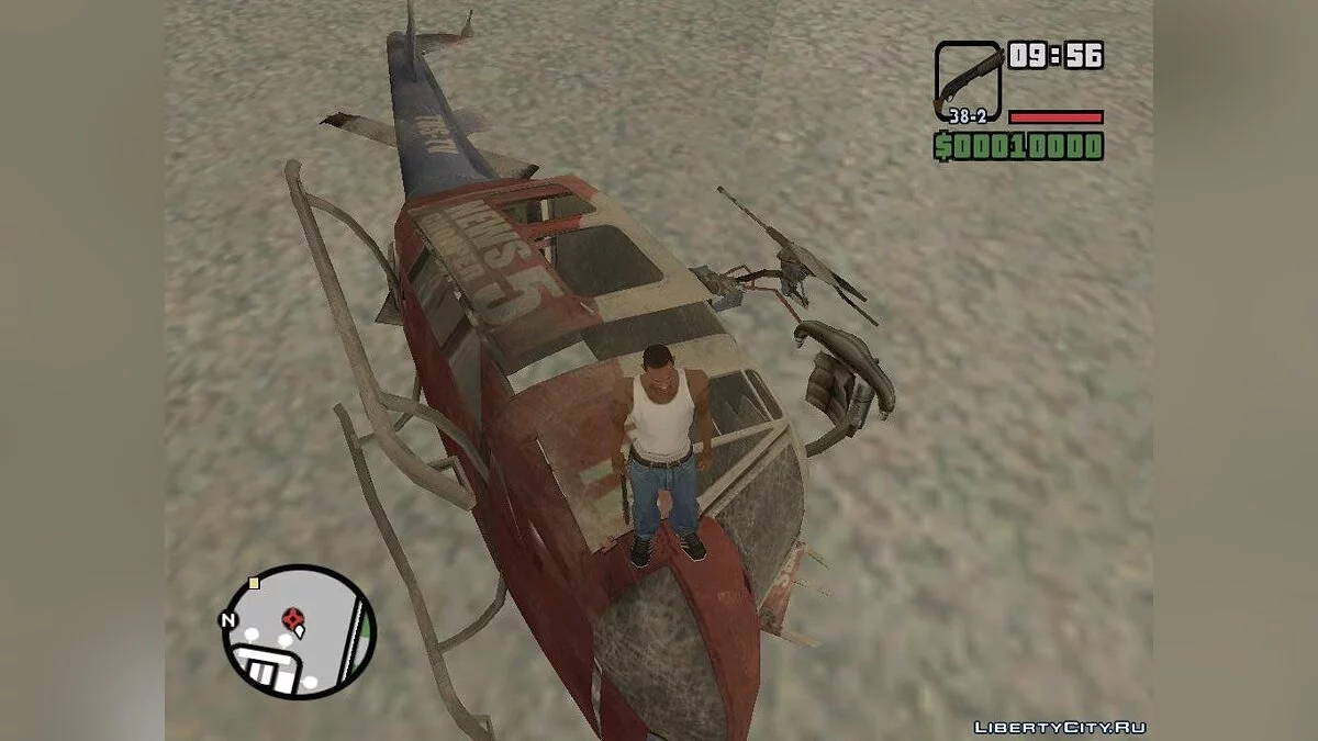 Разрушенный вертолет из Left 4 Dead 2  / GTA San Andreas
