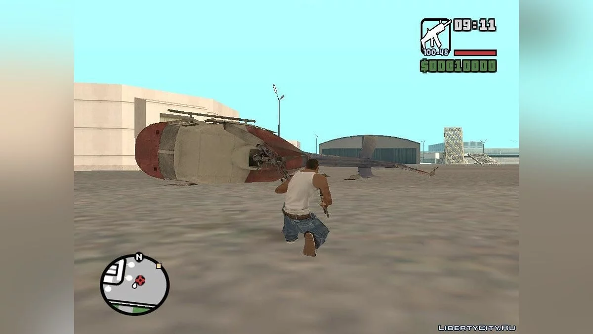 Разрушенный вертолет из Left 4 Dead 2  / GTA San Andreas