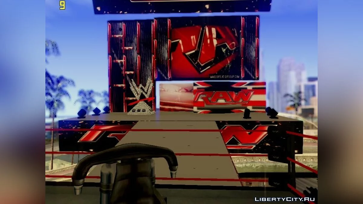 WWE RAW animated titantron / GTA San Andreas