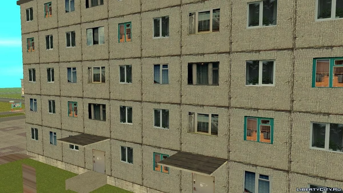 Пятиэтажный панельный дом. / GTA San Andreas