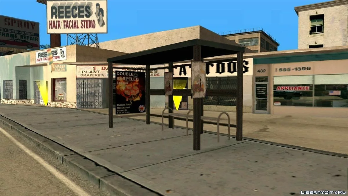Reality Mod. Автобусные остановки в ЛС (Fix) / GTA San Andreas