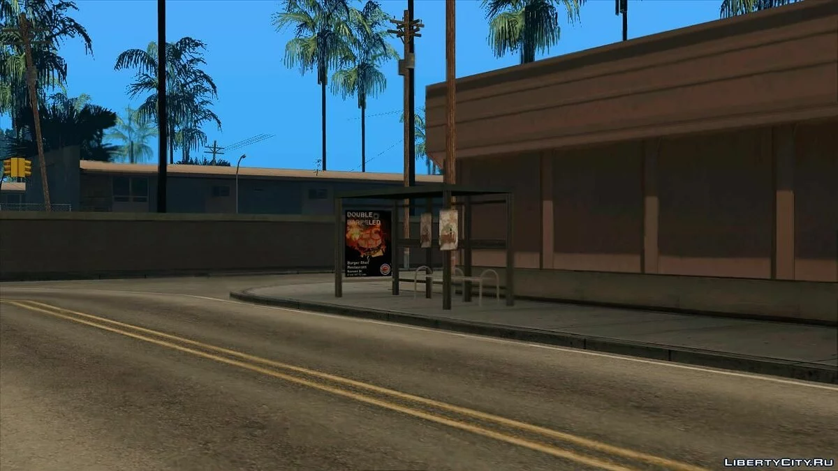 Reality Mod. Автобусные остановки в ЛС (Fix) / GTA San Andreas