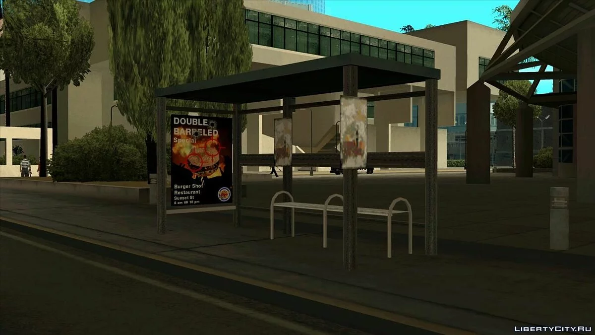 Reality Mod. Автобусные остановки в ЛС (Fix) / GTA San Andreas