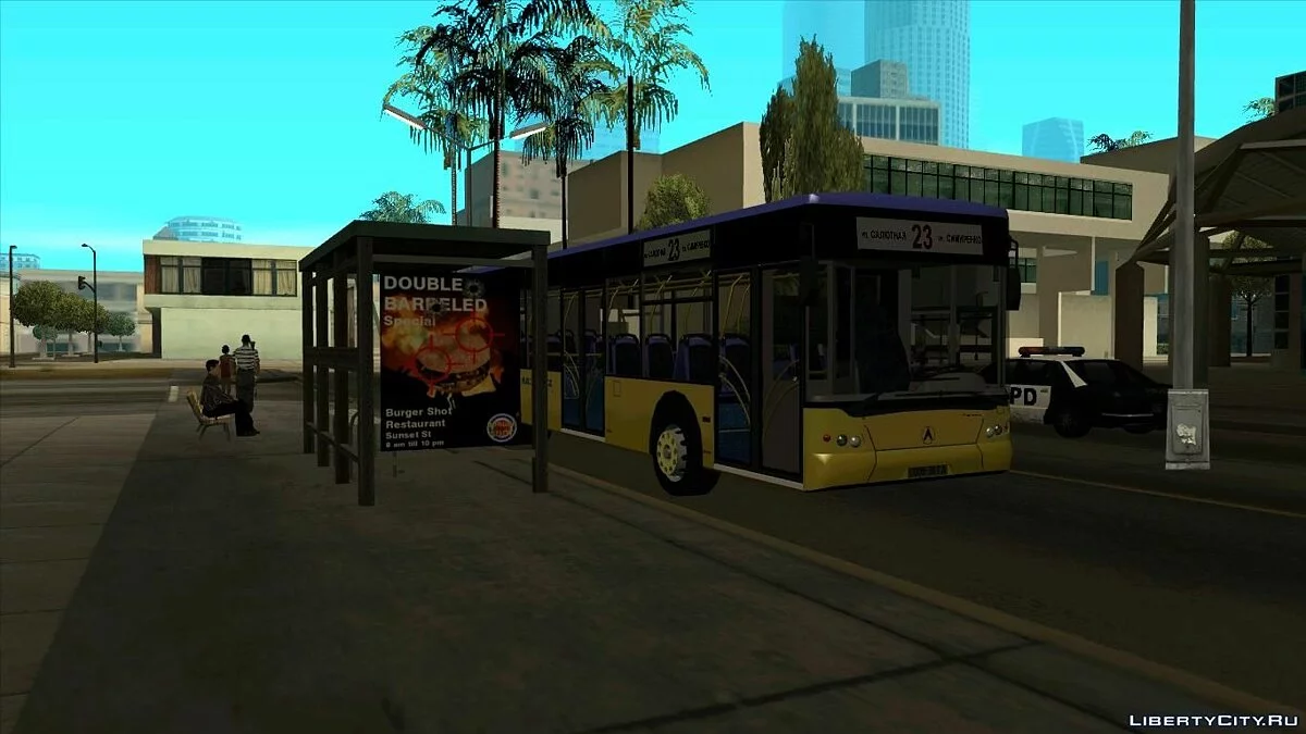 Reality Mod. Автобусные остановки в ЛС (Fix) / GTA San Andreas