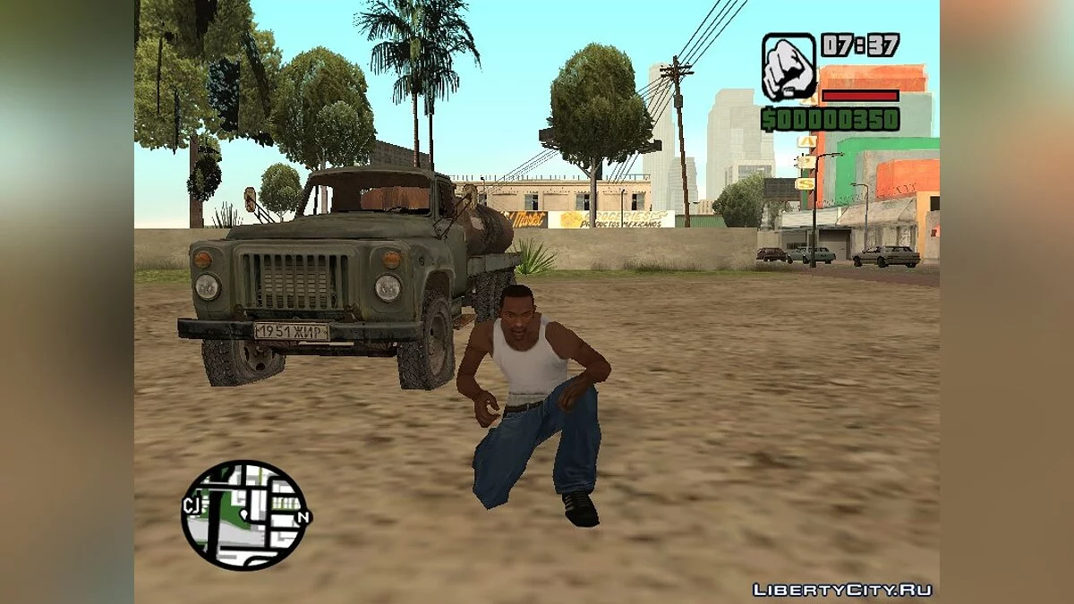 Газ 53 \"Бензовоз\" из сталкера / GTA San Andreas