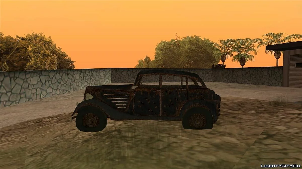 Разбитая машина из Fallout New Vegas / GTA San Andreas
