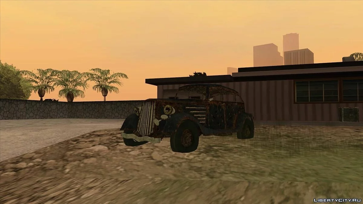 Разбитая машина из Fallout New Vegas / GTA San Andreas