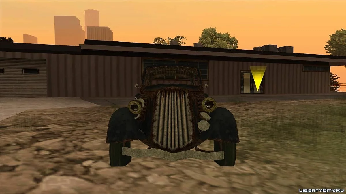 Разбитая машина из Fallout New Vegas / GTA San Andreas