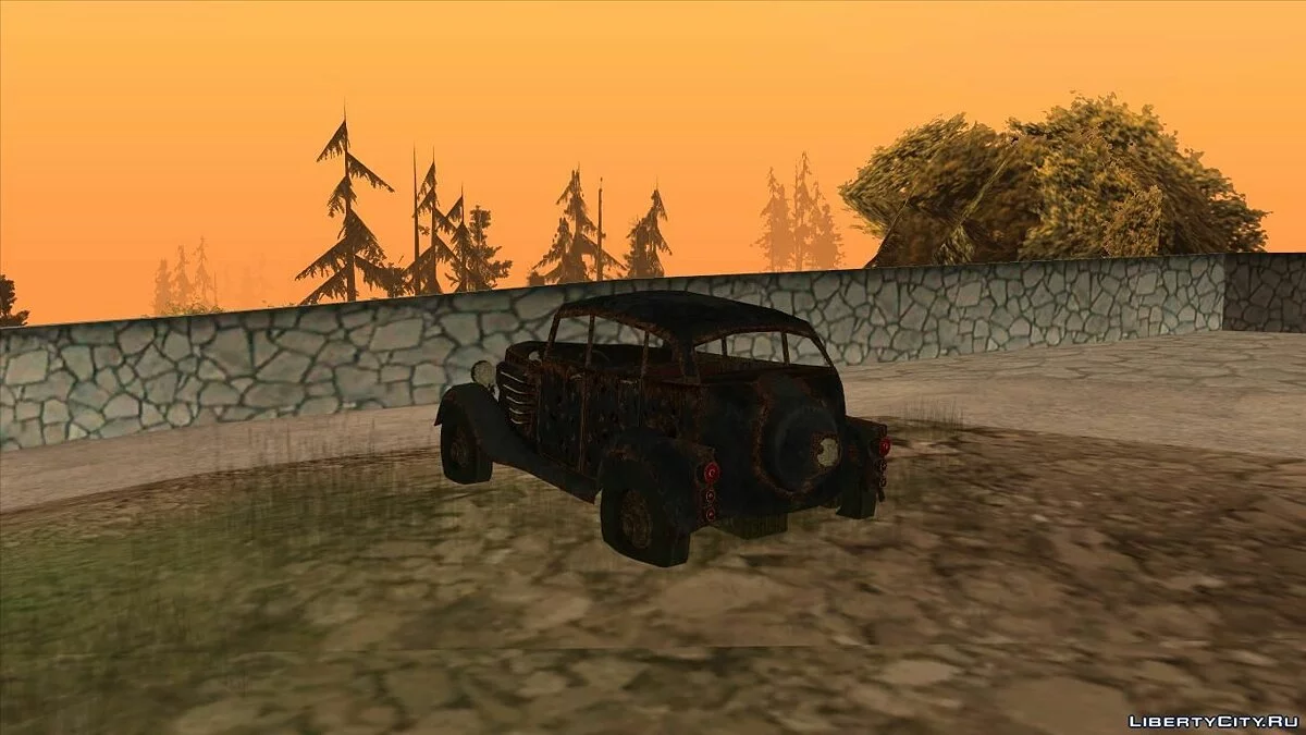Разбитая машина из Fallout New Vegas / GTA San Andreas