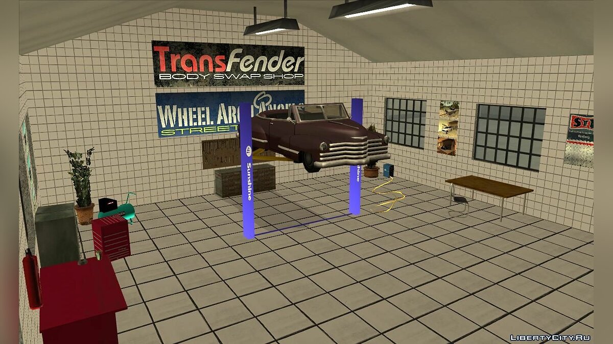 Скачать Bences Garage Mod v1.1 для GTA San Andreas