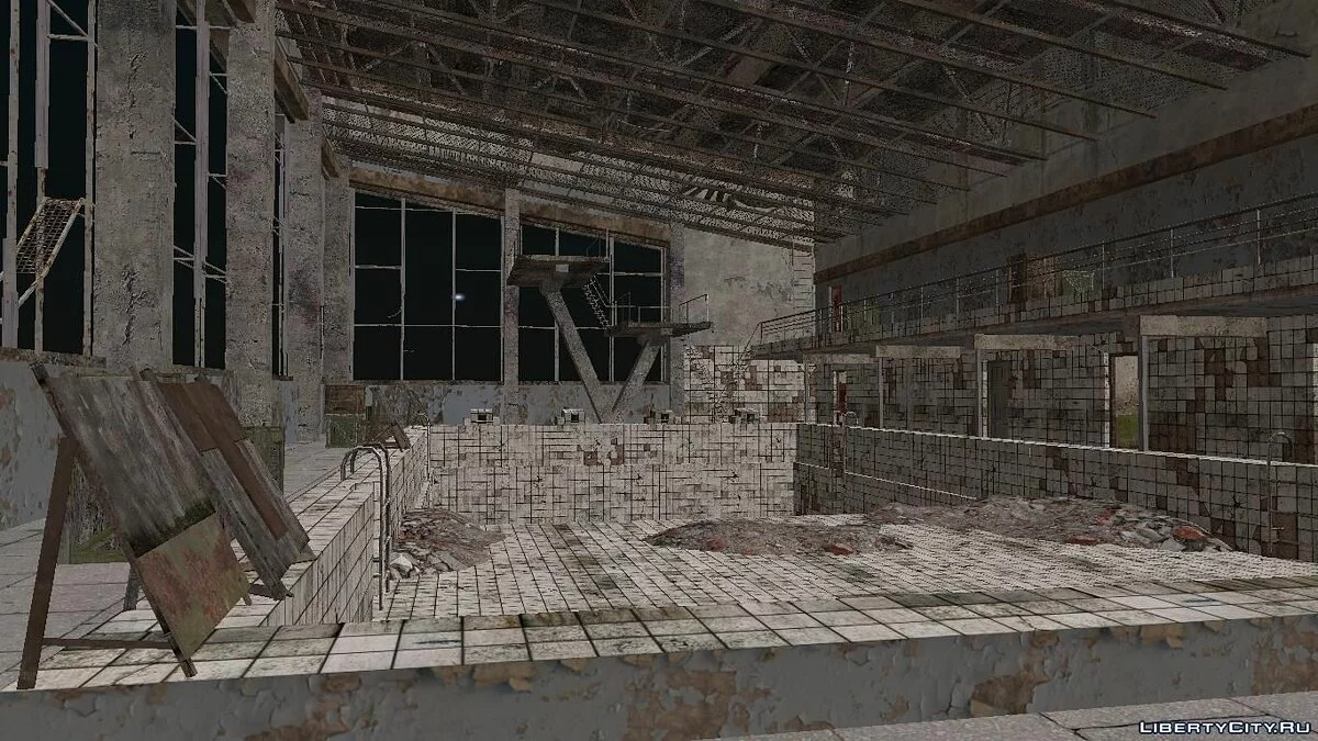 Огромное здание с бассейном из S.T.A.L.K.E.R / GTA San Andreas