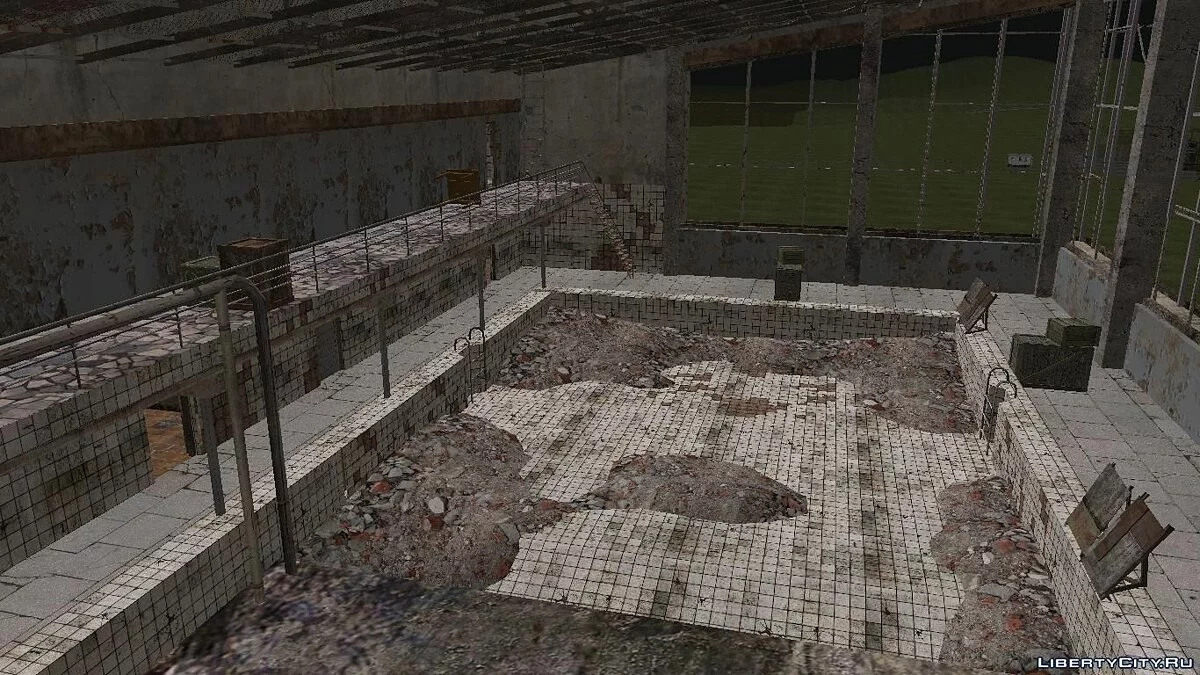 Огромное здание с бассейном из S.T.A.L.K.E.R / GTA San Andreas