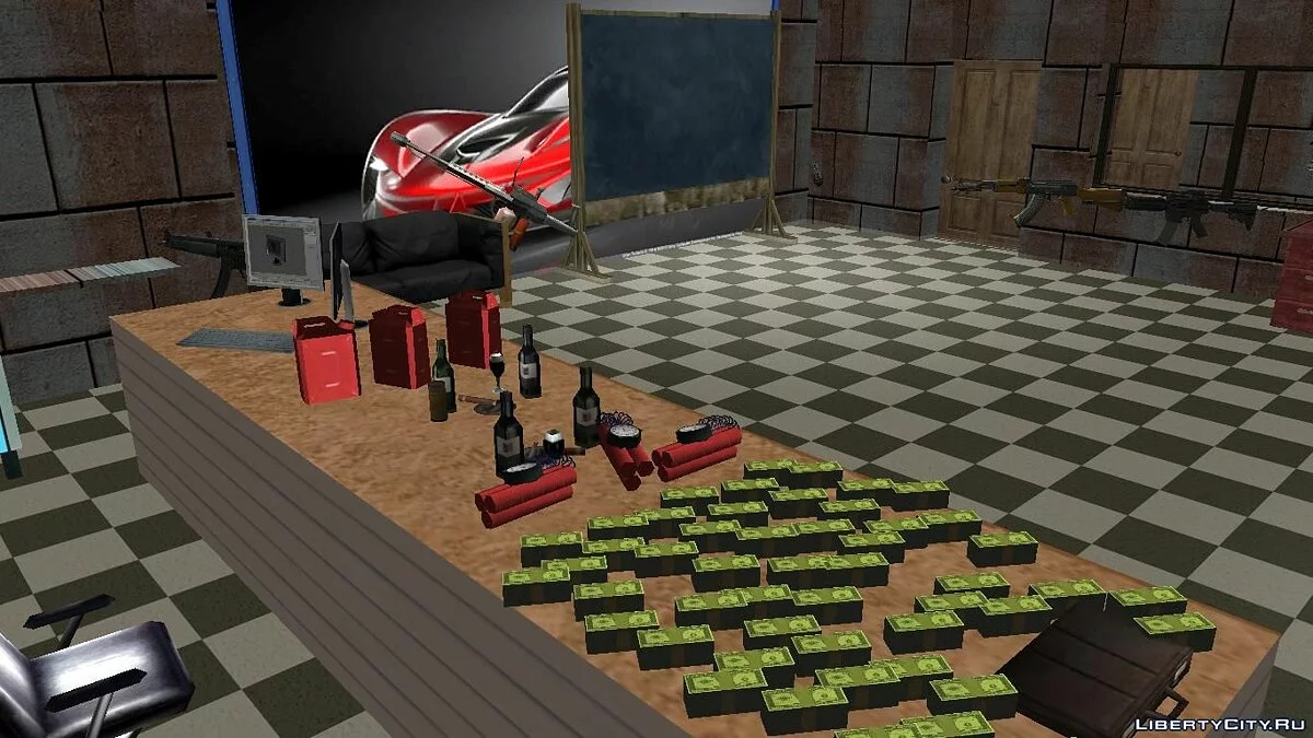 Новый скрытый гараж в Криминальной России / GTA San Andreas