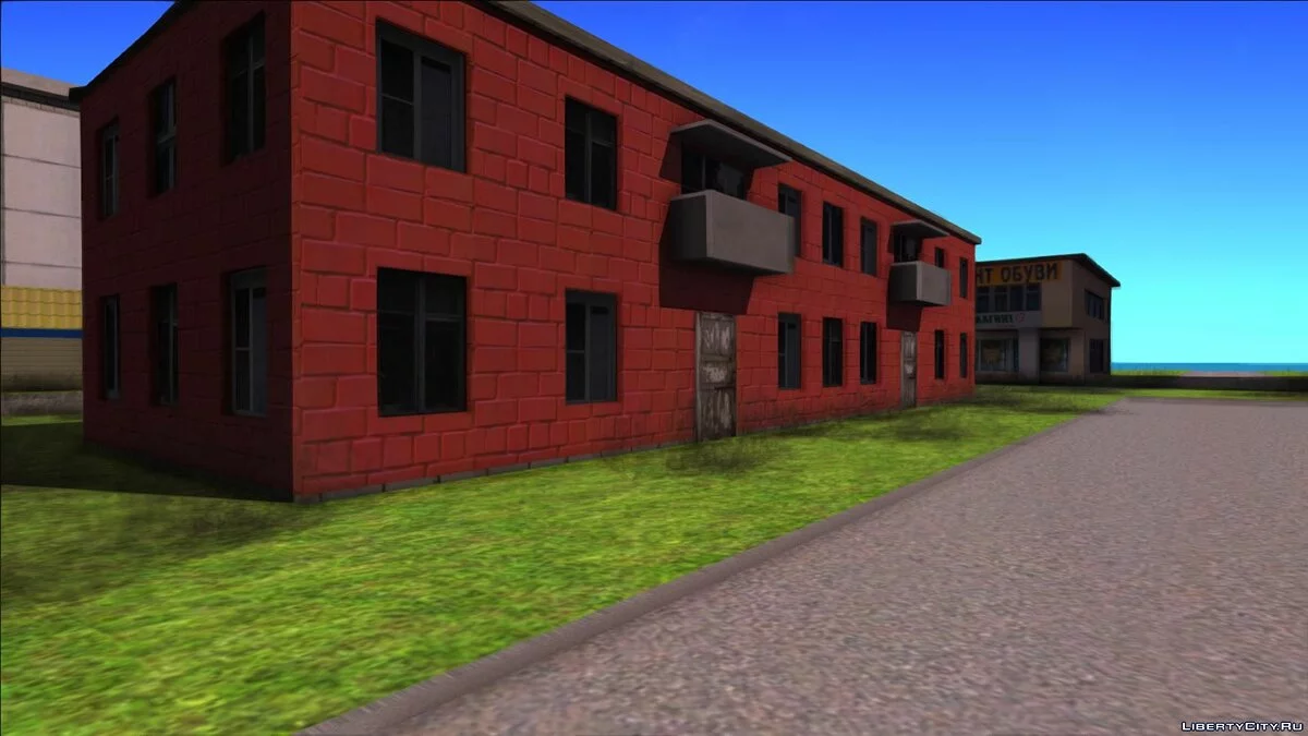 Двухэтажка с парикмахерской. v2 / GTA San Andreas