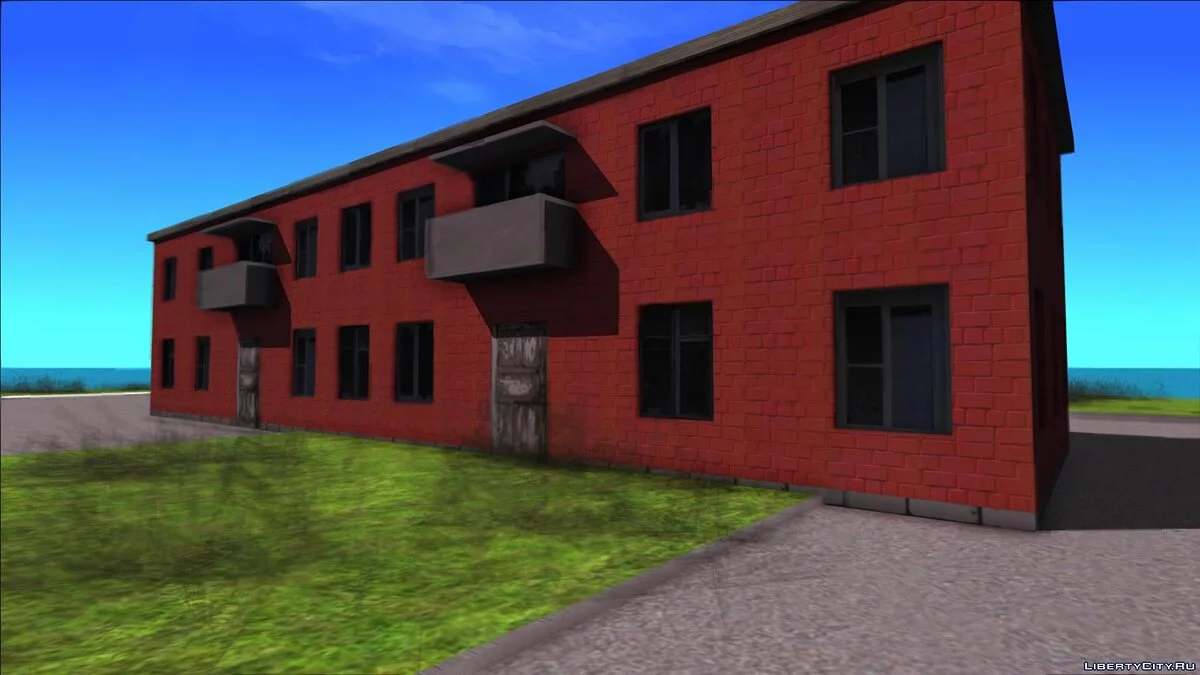 Двухэтажка с парикмахерской. v2 / GTA San Andreas