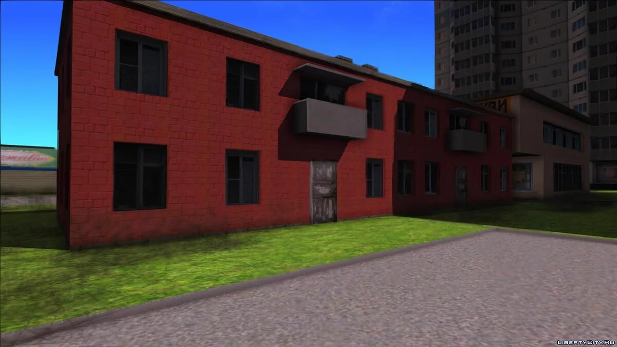 Двухэтажка с парикмахерской. v2 / GTA San Andreas