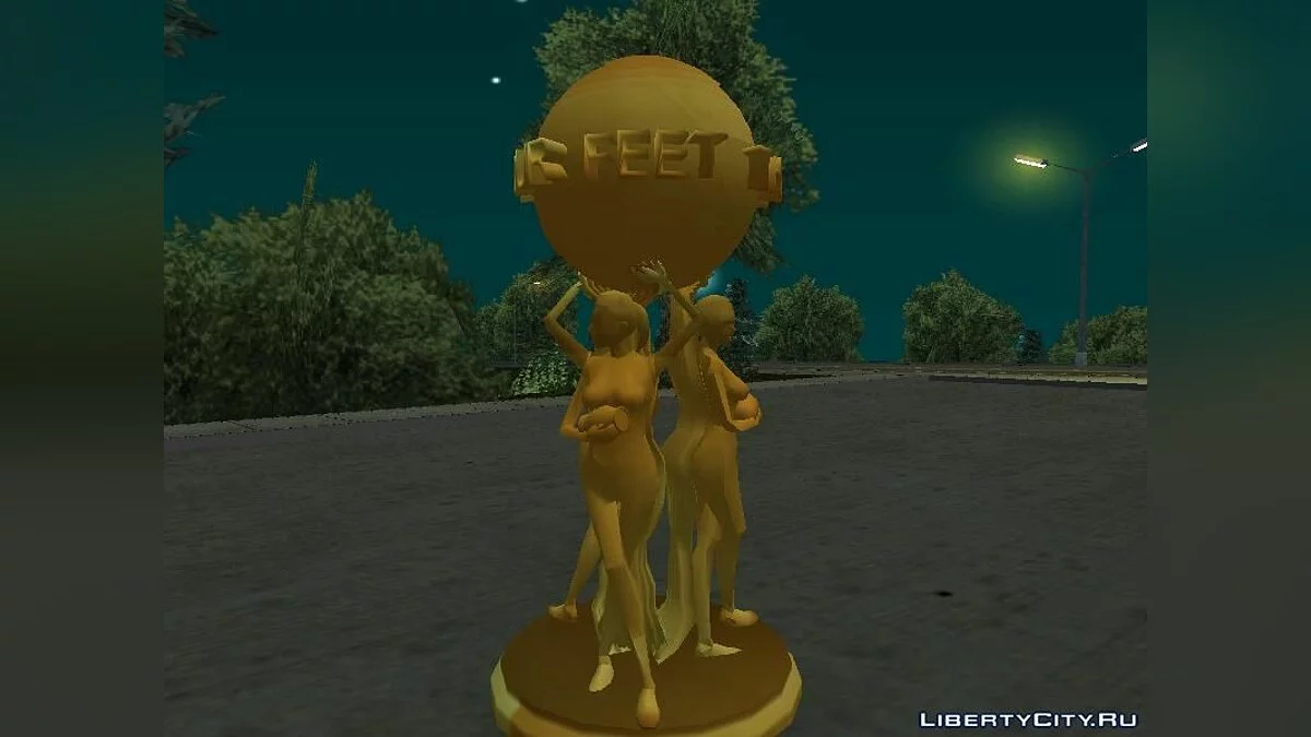 Статуя "The world is at your feet" / GTA San Andreas