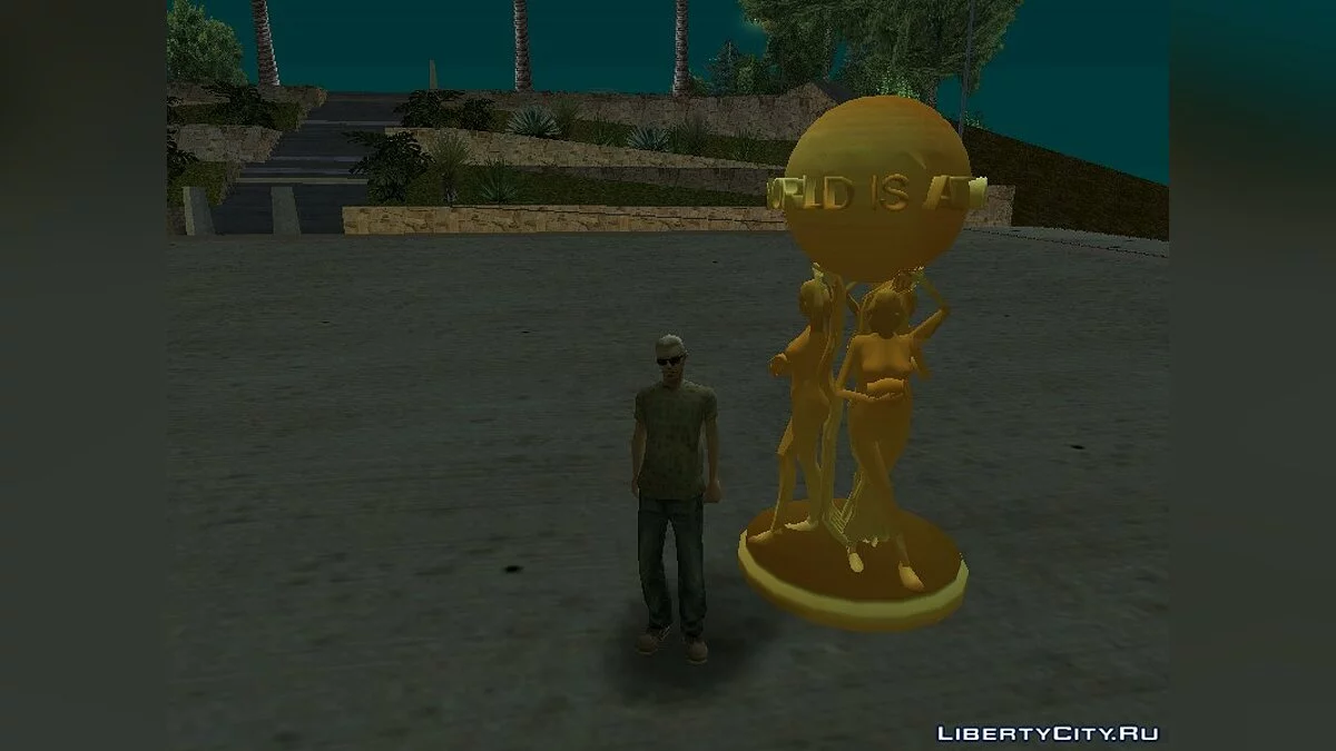 Статуя "The world is at your feet" / GTA San Andreas