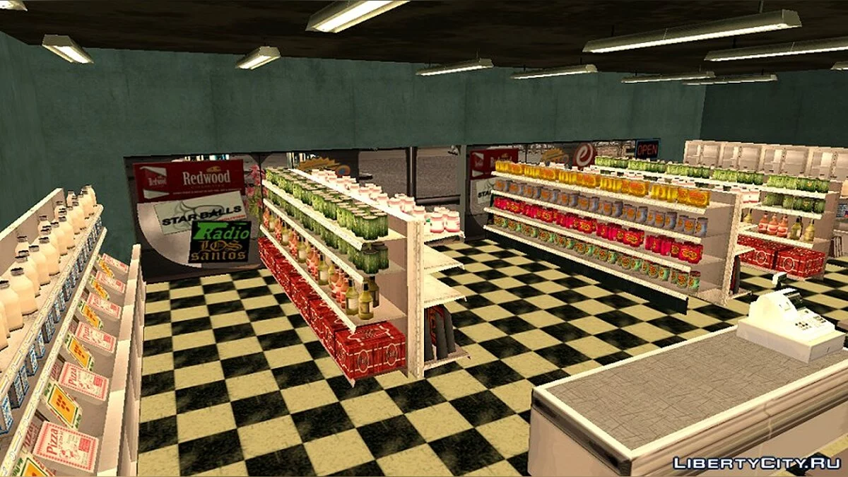 Заправка в Айдлвуде в стиле GTA V / GTA San Andreas
