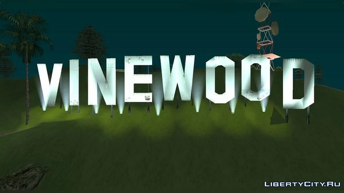GTA V Vinewood Sign v3.0 / GTA San Andreas
