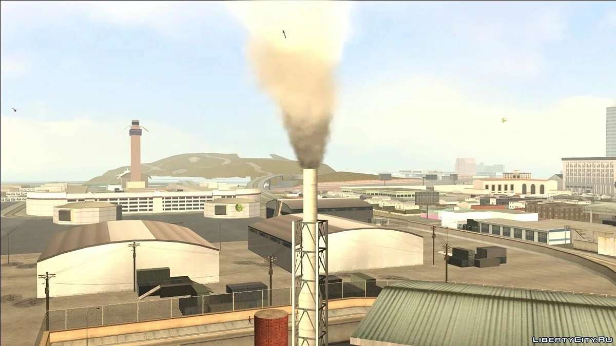Smoke in factory pipes   / GTA San Andreas