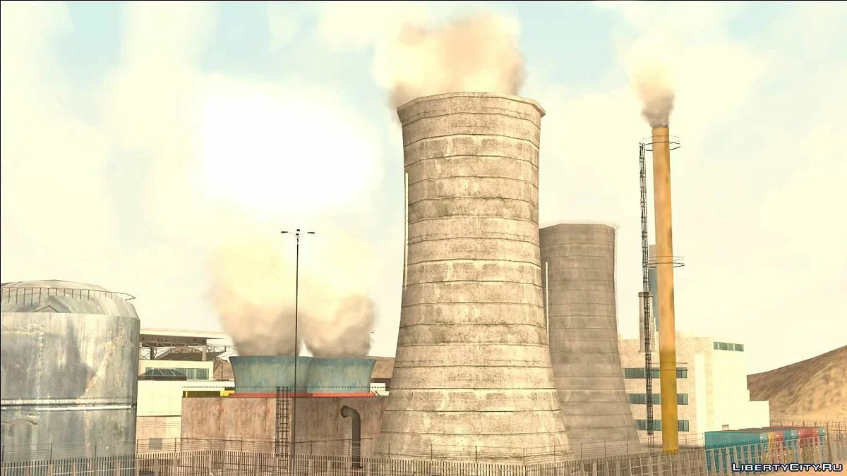 Smoke in factory pipes   / GTA San Andreas