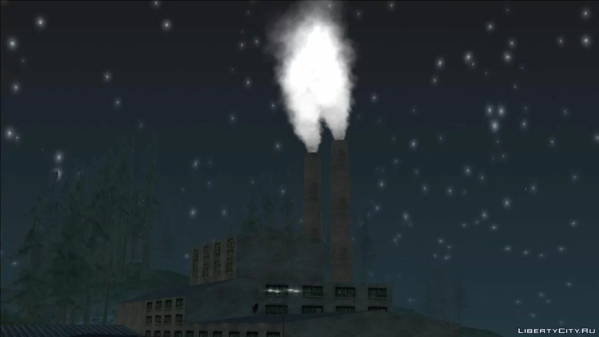 Smoke in factory pipes   / GTA San Andreas