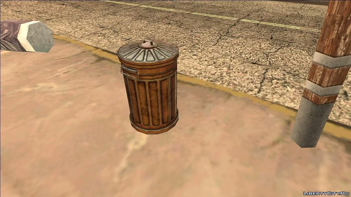 HQ Trash Bin (Normal Map) / GTA San Andreas
