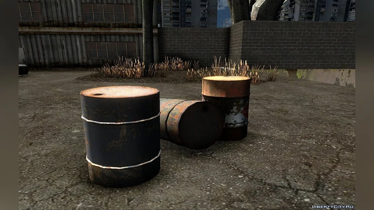 Новые Бочки из Half-life 2 / GTA San Andreas
