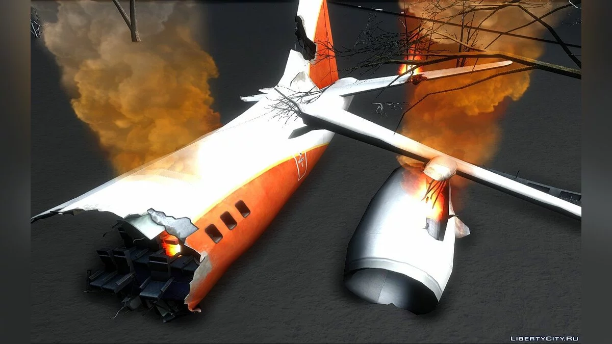 Обломки самолета из Left 4 Dead 2 / GTA San Andreas