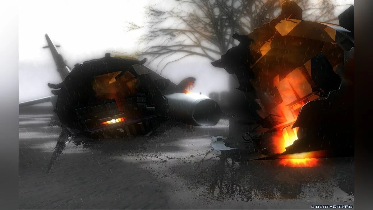 Обломки самолета из Left 4 Dead 2 / GTA San Andreas